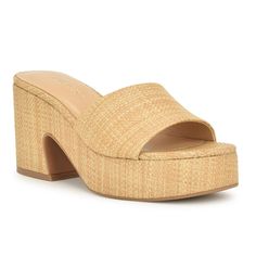 Stand out from the crowd in the bold style and comfort of these women's Barta open-toe wedge sandals.Click this FOOTWEAR GUIDE to find the perfect fit and more! Stand out from the crowd in the bold style and comfort of these women's Barta open-toe wedge sandals.Click this FOOTWEAR GUIDE to find the perfect fit and more! DETAILS Faux-leather upper Manmade lining Manmade outsole Open toe Slip-on 3.23-in. heel height 1.38-in. platform Spot clean Imported Size: 10. Color: White. Gender: female. Age Group: adult. Material: Synthetic. Rush Week, Cork Sandals, Natural Weave, Denim Shoes, Beach Fashion, Bold Style, Light Blue Denim, Summer 24, Dress Sandals