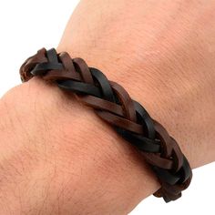 Keep your style on-trend every time you wear this brown and black braided leather bracelet. Keep your style on-trend every time you wear this brown and black braided leather bracelet.Click on this JEWELRY & WATCHES GUIDE to learn about fit, styles, materials and more! Length: 8.25 in. Metal: stainless steel Finish: polished Additional details: braided brown & black leather Packaging: boxed Please note, due to the high value of this item, a signature may be required upon delivery. Size: 8.25". Co Casual Leather Bracelet As Gift, Masculine Adjustable Braided Leather Bracelet, Masculine Adjustable Braided Bracelets With Leather Strap, Adjustable Brown Leather Braided Bracelet, Casual Black Bracelet For Everyday Use, Everyday Brown Bracelets With Black Band, Casual Black Bracelets For Everyday Use, Everyday Black Braided Leather Bracelet, Adjustable Brown Braided Bracelet For Everyday Use