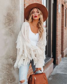 Earrings Minimal, Herringbone Necklace, Style Steal, Maxi Dresses Casual, Fringe Trim, Colby, Suede Heels, Dolman Sleeve, Distressed Denim