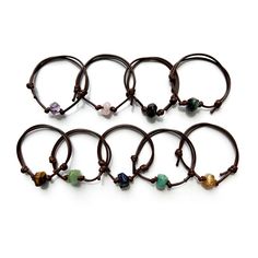 O Yeah, you’re going to love our stone bracelets collection! Featuring top crystals like amethyst, rose quartz, garnet, labradorite, tiger eye, aventurine, lapis lazuli, amazonite and citrine, these bracelets aren’t just pretty—they bring those good vibes, too. Each piece is handcrafted with love, combining trendy designs with the natural beauty of crystals and stones. Whether you’re after a little healing energy or just want to rock a stylish look, these bracelets have you covered. Perfect for Adjustable Spiritual Crystal Bracelet With Natural Stones, Spiritual Gemstone Beads Braided Bracelet As Gift, Spiritual Stackable Charm Bracelet, Adjustable Gemstone Beads Bracelets For Healing, Adjustable Natural Stone Bracelets For Healing, Adjustable Hand Wrapped Crystal Bracelet For Healing, Adjustable Stackable Spiritual Charm Bracelet, Everyday Adjustable Bracelets With Natural Stones, Adjustable Crystal Bracelet With Gemstone Beads For Healing