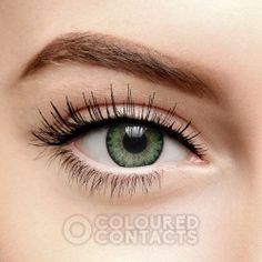 Green Prescription Coloured Contact Lenses (1 Day) Color Contacts For Halloween, Black Contact Lenses, Natural Contact Lenses, Natural Color Contacts