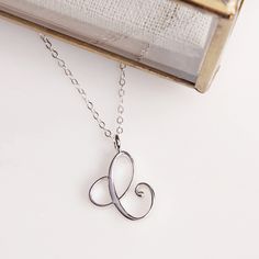 "Letter A Initial Necklace - Cursive \"C\" initial silver pendant - Personalized initial silver pendant for women / Gift for her / for mom Dainty \"C\" initial. Perfect every day necklace. Lovely gift for your self, sister, bridesmaids, new mom. Convo me if you would like to customize the length of the chain. The possibilities are endless. Pendant: Base metal is brass and silver plated. Chain is 18 inches, sterling silver. (if you would like a longer or shorter chain, please contact us to custom Silver Monogram Charm Necklace With Initial Pendant, Silver Initial Pendant Necklace, Gift For Her, Silver Monogram Initial Pendant Charm Necklace, White Gold Initial Pendant Charm Necklace For Mother's Day, Silver Initial Pendant Jewelry As Gift For Her, Silver Initial Pendant Necklace As A Gift, Silver Initial Pendant Jewelry For Her, Silver Monogram Pendant Charm Necklace, Silver Initials Pendant Necklace