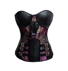 Introducing our stunning Steampunk Corset Bustier Gothic Corset This accessory is perfect for adding a touch of mystery and flair to your look. Crafted from high-quality materials, this corset features beautiful long-sleeved lace detailing that is sure to turn heads. With its striking silhouette, flattering sweetheart neckline, and slimming waistband, this corset will flatter any figure and create a feminine hourglass shape. Whether you're attending a fancy dress party, looking for a unique touc Steampunk Knight, Leather Tights, Fancy Dress Party, Steampunk Corset, Gothic Corset, Corset Bustier, Hourglass Shape, Leather Corset, Fancy Dresses Party