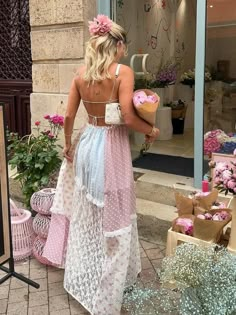 TAVIMART - Elegant Print Lace Patchwork Spaghetti Strap Dress Women Halter Backless Sleeveless Dresses Summer Lady Sweet High Street Robe Dirndl Outfit, Backless Dress Summer, Mode Hippie, Bandeau Tops, Strap Dresses, Sleeveless Dresses, Women Halter, Mini Robes, Sleeveless Dress Summer