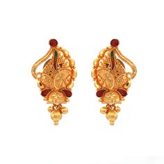 Discover the allure of Handmade Gold Jewelry at https://morvijewels.etsy.com/   Get a dazzling 25% off on all our 22k and 18k gold pieces. Don't miss out on this limited-time offer. Shop now and embrace the radiance of gold!Details Metal - 22k Gold Product - Earring Length - 2.3 cm approx Width - 1.3 cm approx    Weight - 4.43 Grams Approx   The earrings comes with normal push  If you want real gold push please let us know. Click here  https://morvijewels.etsy.com/    to get more discount and of Traditional 22k Gold Earrings For Festive Occasions, Yellow Gold 22k Festive Earrings, Vintage 22k Gold Earrings, Traditional Yellow 22k Gold Earrings, Traditional 22k Gold Hallmarked Earrings, Indian Gold Earrings, Yellow Gold Stud Earrings, Schmuck Gold, Gold Earrings For Women