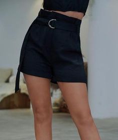 clothing | The Woman Concept Spring High Waist Shorts With Belt Detail, Casual Summer Bottoms With Belt Detail, Belted Shorts For Summer, Chic Short Bottoms With Belt Detail, Chic Summer Shorts With Belt Detail, Chic Belted Short Bottoms, Chic Belted Shorts For Summer, Casual Cotton Bottoms With Belt Detail, High Waist Bottoms With Belt Detail For Summer