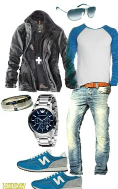 markethim.com                                                       … Boy Outfit Ideas, Edc Outfits, Gq Style, City Boy, Outfits Men, Blue Outfit