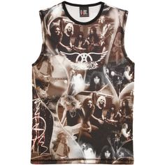 Vintage All Over Print Muscle Shirt Sleeveless Junior Tee Junior Top Grunge Tank T-shirt For Summer, Summer Grunge Tank T-shirt, Casual Sleeveless T-shirt With Graphic Print, Casual Sleeveless Graphic Print T-shirt, Casual Crew Neck Vest With Graphic Print, Spring Grunge Sleeveless Top, Grunge Vest Tops For Streetwear, Casual Cotton Vest For Concert, Summer Streetwear Tank Top