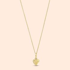 "Valentines Day Gift For Her, Dainty Heart Necklace, 14K Gold Necklace, Girlfriend Gift FEATURES: -Pendant Gold KT: 14K Hollow Gold -Gold Color: Yellow Gold -Chain Gold KT: 14K Solid Gold -Chain Style: Rolo -Chain Length: 16\" -Chain Width: 1 mm SHIPPING: -Ready to Ship in 1-2 Business Days -FREE shipping on all U.S. orders -Packed in a labeled gift box -The perfect birthday or holiday (Christmas, Hanukah, valentines day...etc.) gift! -We ship globally RETURNS: -Easy 30 Day Return Policy CONTACT Heart Pendant Necklace With Charm As Keepsake, Heart Pendant Necklace With Charm For Keepsake, 14k Gold Heart Necklace With Heart Charm, Valentine's Day Keepsake Necklace With Heart Charm, Yellow Gold Heart Charm Necklace With Heart Cut, Yellow Gold Heart Pendant Necklace With Heart Beads, Yellow Gold Heart Beaded Pendant Necklace, Yellow Gold Heart Beads Pendant Necklace, Heart-shaped 14k Gold Charm Necklace For Valentine's Day