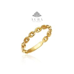 "14K Gold Chain Ring, Paperclip Chain Wedding Ring, Dainty Gold Band, Curb Chain Link Ring, Pointer Finger Ring, Ladies Unique Wedding Band Features *Material: 14K Real Gold *Color Options: Yellow Gold, White Gold, Rose Gold *Metal Stamp: 14K (585) *Available Ring Sizes: 3US to 10US Size *Weight(approx) : 1.50 grams *Ready to Ship in 3-5 Business Days. FREE Express worldwide shipping. FREE Engraving service Each item is made to order. Comes in a Gift Box with 14K Gold Certificate. This product i Pointer Finger Ring, Dainty Gold Band, Wedding Ring Dainty, Gold Chain Ring, Chain Link Ring, Unique Wedding Band, Gold Certificate, Link Ring, Fine Jewelery