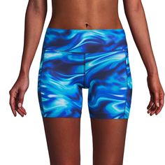 These women's Lands' End swim shorts feature a UPF 50 sun protection, perfect for beach or pool. Kohl's Lands' End Women's Swim Size ChartClick on this WOMEN'S GUIDE to find the perfect fit and more! Chlorine Resistant UPF 50 sun protection Thigh minimizer LinedFIT & SIZING 6-in. inseam Elastic waistband High rise sits on the natural waistband Medium-ImpactFABRIC & CARE Nylon, spandex Lining: polyester, spandex Hand wash Imported Size: X Small. Color: Blue Team Swirls. Gender: female. Age Group: Blue Athletic Shorts For Pool, Blue Athleisure Swimming Shorts, Blue Moisture-wicking Athletic Shorts For Poolside, Blue Athleisure Shorts For Swimming, Blue Swim Skirt For Beach Season Sports, Blue Moisture-wicking Swim Skirt For Sports, Blue Moisture-wicking Biker Shorts For Summer, Blue Athleisure Swim Skirt For Sports, Moisture-wicking Athletic Shorts For Pool