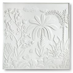 Garden Panel full view Plaster Relief, Bunny Williams Home, Bunny Williams, Relief Art, Clay Wall Art, Clay Wall, Plaster Art, Mural Wall, 3d Wall Art