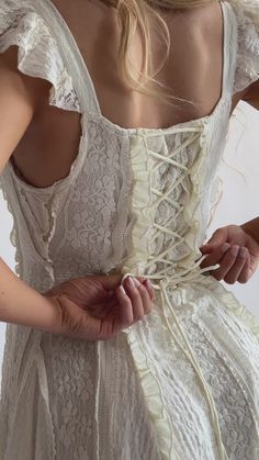 The Ophelia Dress in Lily Lace – Wild Rose & Sparrow Reception Dress Lace, Princess Aesthetic Outfits, Bandana Skirt, Garden Dresses, Ophelia Dress, Bandeau One Piece Swimsuit, Garden Dress, Dream Wedding Ideas Dresses, White Gowns