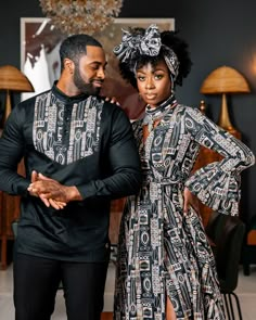 Black History 365✊🏾 ✊🏾 🙌🏾 Click here to shop ✨ https://bit.ly/3kk7611✨ Couples Attire, Ankara Couple Outfit, Ankara Clothing, Couples Outfit, Couple Dress, African Men Fashion, Traditional Attire