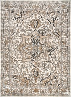 Bordered Medallion Rug | Beige – Rugs USA L Sectional, Beige Rugs, Paisley Rug, Diamond Rugs, Coastal Rugs, Southwestern Rug, Solid Color Rug, Rug Grey, Medallion Pattern