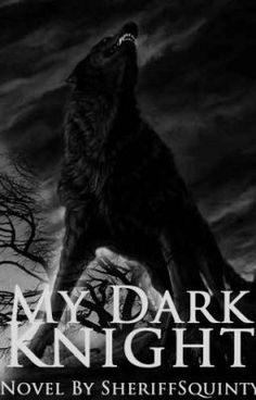 the cover to my dark knight novel by sherifsquanty, featuring an image of a wolf