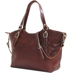 floto leather handbag ischia brown Leather Shoulder Handbags, Duck Canvas, Monogram Bag, Handbag Purse, Vegetable Tanned Leather, Leather Handbag, Shoulder Handbags, Full Grain Leather, Italian Leather