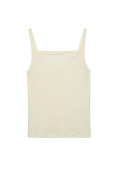 The Pointelle Square Neck Tank is crafted with 100% Organic Cotton, featuring a square neck and slim fit. Made in Los Angeles Square Neck Top With Adjustable Straps For Spring, Classic Fitted Cami Top, Summer Square Neck Top With Adjustable Straps, Fitted Top With Straight Neckline, Spring Cotton Camisole With Square Neck, Summer Cotton Camisole With Square Neck, Stretch Square Neck Camisole For Spring, Square Neck Cotton Camisole For Summer, Cotton Square Neck Camisole For Summer