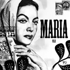 a black and white drawing of a woman's face with the words marta on it