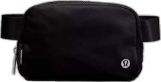 a black bag with a white logo on the front and side zippered closures