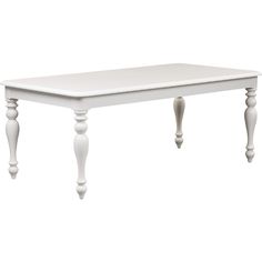 a white table with two legs and a wooden top on an isolated white background for display or montage