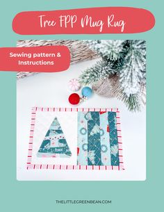 the tree applique pattern and instructions for this quilting project