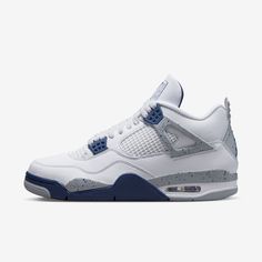 (Men's) Air Jordan 4 Retro 'Midnight Navy' (2022) DH6927-140 - SOLE SERIOUSS (1) Jordan 4 Retro Bred, Original Air Jordans, Jordan Model, Jordan 4 Retro, Air Jordan 4, Air Jordan 4 Retro, Air Jordan 3, Nike Store, Midnight Navy