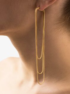 Simple Casual Tasseled Solid Color Earrings GOLD-One_size Color Earrings, Classy Jewelry, Earrings Accessories, Gold Plated Earrings, Ear Jewelry, Jewelry Inspo, Gold Design, Accessories Necklace, Cute Jewelry