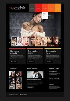 an image of a website page with many different images on the front and back pages