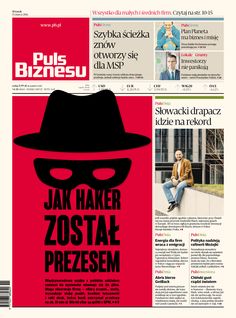 the front page of a newspaper with an image of a man in a hat