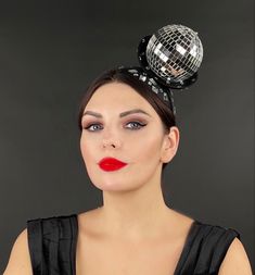 Disco Ball Headband, Disco Ball Makeup, Christmas Headdress, Disco Ball Mirror, Ball Makeup, Disco Dress, Party Headband, Music Party, Costume Hats