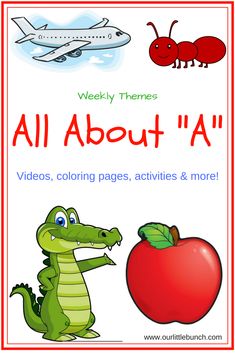 a poster with an alligator and an apple on it, all about i'm