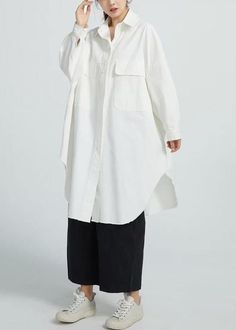 Natural White Cotton Clothes Big Pockets shift Shirt Dress Materials used:Cotton BlendedMeasurement:One size fits all for this item. Please make sure your size doesn't exceed this size: BUST-172cm length 100cm / 39"Shoulder 148cm / 57.72"bust 172cm / 67.08"Sleeve length 70cm / 27.3" Oversized Collared Cotton Shirt Dress, Shift Fit Collared Cotton Shirt Dress, Cotton Shift Collared Shirt Dress, Cotton Shift Shirt Dress With Collar, Oversized Buttoned Shirt Dress, Cotton Long Sleeve Shift Shirt Dress, Oversized Shirt Dress With Buttons, Oversized Solid Shirt Dress For Fall, Oversized White Shirt Dress For Fall