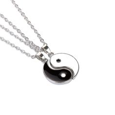 PRICES MAY VARY. Personalize BFF Ying And Yang Pendant Necklace. They are good matching puzzle couples relationship necklaces. Material: Stainless steel, Hypoallergenic, Free of Lead and Nickle, high polished and thick white gold plating, Fadeless and Durable. Chain Size: 450+50mm. Fashion Yin Ying Couples Necklaces Style for both Women And Mens. Perfect Gift: A Jewelry Pouch included making it be the Perfect Gift for your lovers, girlfriend, best friend, wife, or your boyfriend, husband during Eight Trigrams, Relationship Necklaces, Punk Necklace, Necklaces Set, Necklace Gothic, Cheap Necklaces, Black Choker Necklace, Trendy Necklace, Symbol Necklace