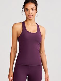 Sculptive Racer Back Tank (CometPurple) Racerback Tank Top With Built-in Bra And 4-way Stretch, Supportive Tank Top With Built-in Bra For Training, Compression Sleeveless Tops With Built-in Padding, Sleeveless Compression Tops With Built-in Padding, Stretch Tank Top With Built-in Padding, Gym Tank Top With Built-in Padding And Wide Straps, Sleeveless Workout Tops With Built-in Cups, Compression Tank Top With Built-in Bra For Light Exercise, Tank Sports Bra With Built-in Bra