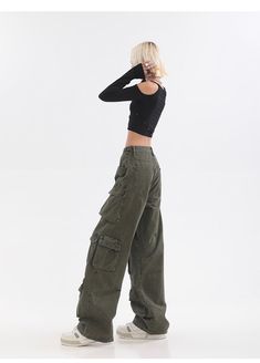 Hip Hop Women, Green Cargo Pants, Baggy Pant, 24 Years Old, Seasons Of The Year, Type Of Pants, Army Green, Trousers Women, Cargo Pants