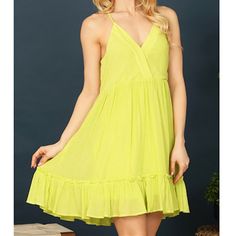 Summer/Vacation Vibe : New Women's Sexy Lime Spaghetti Strap Ruffle Hem Bohemian Summer Dress Y2k Fabric Content- 100% Polyester Size- S-M-L Brand - Very J Retails For- Us$ 63 All Our Items Are Exactly As Described/ Pictured For Questions About Size, Please Contact Us For Measurements To Ensure You Get The Right Size. Flirty Sundress With Spaghetti Straps For Summer, Summer Mini Dress With Adjustable Ruffled Straps, Summer Beach Mini Dress With Ruffled Straps, Flowy Beach Mini Dress With Ruffled Straps, Flirty Summer Sundress With Adjustable Straps, Trendy Summer Sundress With Spaghetti Straps, Flirty Sundress With Spaghetti Straps For Beach Season, Flirty Sundress With Spaghetti Straps For Vacation, Summer Mini Dress With Ruffled Straps For Beach