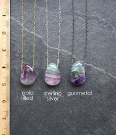 SALE / Fluorite Necklace / Fluorite Pendant / Fluorite Crystal / Fluorite Jewelry / Silver Fluorite Fluorite Jewelry, Fluorite Gemstone, Fluorite Necklace, Labradorite Necklaces, Fluorite Crystal, Quartz Earrings, Pendant Silver, Jewelry Silver, Jewelry Gold