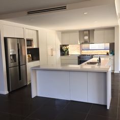 the kitchen is clean and ready for us to use in its new owner's home