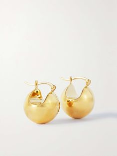 Shop LIÉ STUDIO The Ingrid gold-plated earrings, Explore the latest LIÉ STUDIO women's collection today on NET A PORTER Sculptural Jewelry, Gold Drop Earrings, Gold Plated Earrings, Silver Hoop Earrings, Metal Jewelry, Net A Porter, Women Collection, Jewellery And Watches, Ear Piercings