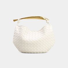 Bottega Veneta top handle bag in  intrecciato lambskin leather Metal top handle  Open top with magnetic closure  Approx. 7.9"H x 13"W x 1.6"D Made in Italy Elegant Shoulder Bag With Woven Leather And Round Handle, Elegant Shoulder Bag With Braided Round Handles, Elegant Top Handle Shoulder Bag With Intrecciato Weave, Elegant Bags With Woven Leather And Round Handle, Elegant Bag With Woven Leather And Round Handle, Formal Bag With Intrecciato Weave And Round Handle, Elegant Intrecciato Weave Top Handle Shoulder Bag, Bottega Veneta Sardine Bag, Bottega Veneta Double Knot Bag