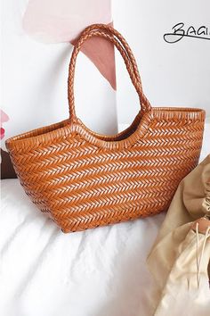 Brown Summer Woven Leather Purse Oversized Tote Bags | Baginning Brown Satchel Bag For Beach Season, Brown Bags With Large Capacity For Spring, Brown Satchel Bag For Summer, Brown Large Capacity Bag For Spring, Large Capacity Brown Bags For Spring, Rectangular Brown Shoulder Bag For Beach, Brown Crochet Shoulder Bag For Summer, Brown Rectangular Beach Bags, Summer Brown Shoulder Bag With Double Handle