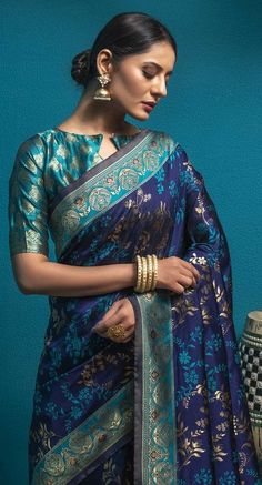 Cost Includes Saree,Unstitched BlouseFall & Edging Work Description: Blue color Saree in Art Silk, Silk fabric with Weaving work Fabric: Art Silk, Silk Work: Weaving Color Family: Blue Style: South Occasion: Traditional Saree Dimension: 530 Cm x 110 Cm ( L x W) Blouse Length: 80 Cm Approx Washing Instruction: Dry Wash Festival Traditional Wear With Zari Work In Indigo, Blue Blouse Piece For Eid, Blue Anarkali Banarasi Silk Sets, Blue Traditional Blouse With Motifs, Semi-stitched Indigo Traditional Wear For Festivals, Blue Cutdana Traditional Wear For Eid, Royal Blue Blouse Piece For Diwali, Royal Blue Blouse For Diwali, Blue Blouse For Wedding And Eid