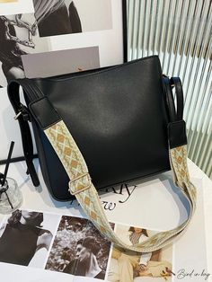 BirdinBag - Stylish Adjustable Shoulder Strap Crossbody Bag Word Wrap, Bag Bag, Women Trends, Fashion Handbags, Leather Crossbody, Messenger Bag, Black Fashion, Timeless Fashion, Pu Leather