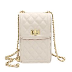 Creamcy Mini Purse Shoulder Bag - Creamcy Cases Mobile Wallet, Bag Shop, Samsung Galaxy Cases, Mini Purse, Chain Bag, Chain Bags, Chanel Boy Bag, White Bag, Square Bag