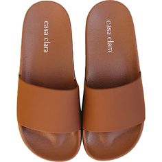 Get out of the slippers and get into the Tommy streamlined pool slides. Tommy is the best beach buddy, next to sunscreen. With a streamline single strap, and monochromatic style, Tommy is meant for casual beach days, pool strolls, and lake visits. - monochromatic single strap pool slide - 100% EVA rubber Small: 6-7 Medium: 7-8 Large: 8-9 | Casa Clara | Women's Tommy Slide Shoes, Terracotta (Brown, Size Large)  |  Maisonette collects the best children’s products from around the world (unlike Zuli Brown Non-slip Slides For The Beach, Brown Synthetic Beach Slippers, Beach Brown Synthetic Slippers, Non-slip Brown Beach Slippers, Brown Non-slip Beach Slippers, Brown Slide Flip Flops With Cushioned Footbed, Brown Non-slip Flip Flops, Brown Slide Flip Flops For The Beach, Comfortable Brown Slip-on Flip Flops