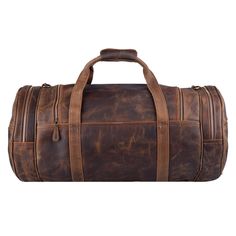 Brown Leather-lined Duffle Bag For Trip, Brown Leather Lined Duffle Bag For Trip, Brown Duffle Bag With Leather Lining For Trip, Rugged Large Capacity Duffle Bag For Travel, Vintage Travel Duffle Bag With Leather Lining, Vintage Leather-lined Duffle Bag For Travel, Rugged Duffle Bag For Overnight Trips With Large Capacity, Rugged Large Capacity Duffle Bag For Overnight Trips, Brown Leather Duffle Bag For Weekend Trips