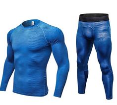 Material: 87 % Polyester, 13 % Spandex – glatter und superelastischer Stoff, schnell trocknender Stoff hält Sie trocken und bequem.
 Maschinenwäsche. Pflegeleicht
 - Antimikrobielles Desodorierungsgewebe zur Geruchskontrolle; abriebfestes Gewebematerial mit ausgezeichneter Elastizität und Haltbarkeit. Blue Breathable Compression Activewear, Fitted Activewear With Breathable Mesh For Sports, Fitted Activewear With Shock Absorption For Running, Blue Breathable Sportswear Activewear, Blue Snug Fit Activewear For Training, High Stretch Technical Blue Activewear, Fitted Activewear With Breathable Mesh, Fitted Activewear With Breathable Mesh And Fabric, Blue Breathable Fabric Activewear For Gym