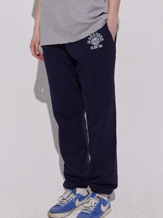 Editor's NotesFeaturing a small graphic print, these casual jogger sweatpants are cut from a cotton jersey and fitted with a comfortable elasticated waistband and cuffs. Pair yours with one of the club 98 graphic print sweat series.- Elasticated waistband- Two front on-seam pockets- Graphic print at the front- Logo label at the back- Elasticated cuffs- Tapered fitMeasurements (in.)1(Medium) / 2(Large)- Total Length: 39.4 in./ 40.6 in.- Waist: 13.0 in./ 13.8 in.- Thigh: 12.6 in./ 13.0 in.- Rise: Athleisure Cotton Bottoms With Logo Print, Cotton Athleisure Bottoms With Logo Print, Sports Cotton Pants With Logo Print, Cotton Sweatpants With Logo Print In Athleisure Style, Cotton Sporty Joggers With Logo Print, Sporty Cotton Joggers With Logo Print, Sporty Relaxed Fit Pants With Logo Print, Cotton Athleisure Sweatpants With Logo Print, Logo Print Cotton Sweatpants In Athleisure Style