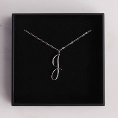 "J initial Necklace / Alphabet jewelry / Letter \"J\" silver pendant / Silver chain / Silver necklace / Dainty Silver chain and jewelry Dainty \"J\" initial. Perfect every day necklace. Lovely gift for your self, sister, bridesmaids, new mom. Convo me if you would like to customize the length of the chain. The possibilities are endless. Pendant: Base metal is brass and silver plated on top. Chain is 18 inches, sterling silver. (if you would like a longer or shorter chain, please contact us to cu Silver Minimalist Initial Pendant Necklace, Silver Chain Initial Pendant Necklace As Gift, Minimalist Silver Initial Pendant Necklace, Silver Chain Necklace With Initial Pendant As Gift, Minimalist Silver Monogram Necklace, Silver Initial Pendant Charm Necklace With Adjustable Chain, Silver Monogram Name Necklace In Minimalist Style, Silver Minimalist Initials Name Necklace, Minimalist Silver Initials Name Necklace